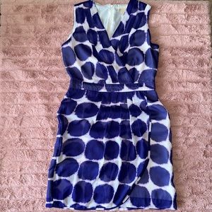 Banana Republic purple and white dress